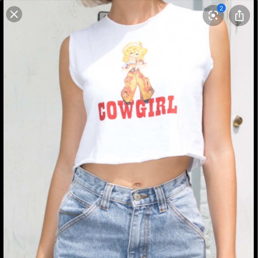 Brandy Melville cowgirl crop tank